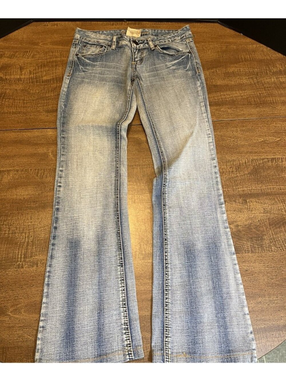 Red Camel Premium Denim Jeans Size 3 Low Rise Bootcut Vintage Y2K 2000s 90s